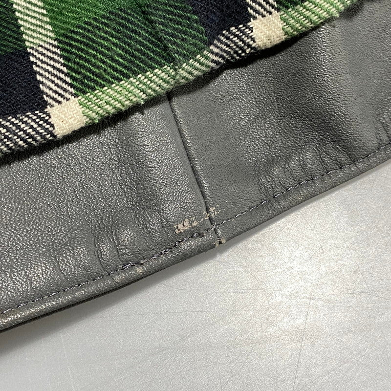 【中古品】【メンズ】 ROTAR ローター GREEN CHECK LINER DOUBLE RIDERS JACKET グリーンチェックライナー ダブルライダースジャケット 142-260623-as-09-izu サイズ：M カラー：グレー 万代Net店