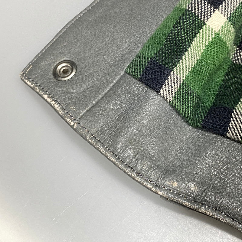【中古品】【メンズ】 ROTAR ローター GREEN CHECK LINER DOUBLE RIDERS JACKET グリーンチェックライナー ダブルライダースジャケット 142-260623-as-09-izu サイズ：M カラー：グレー 万代Net店