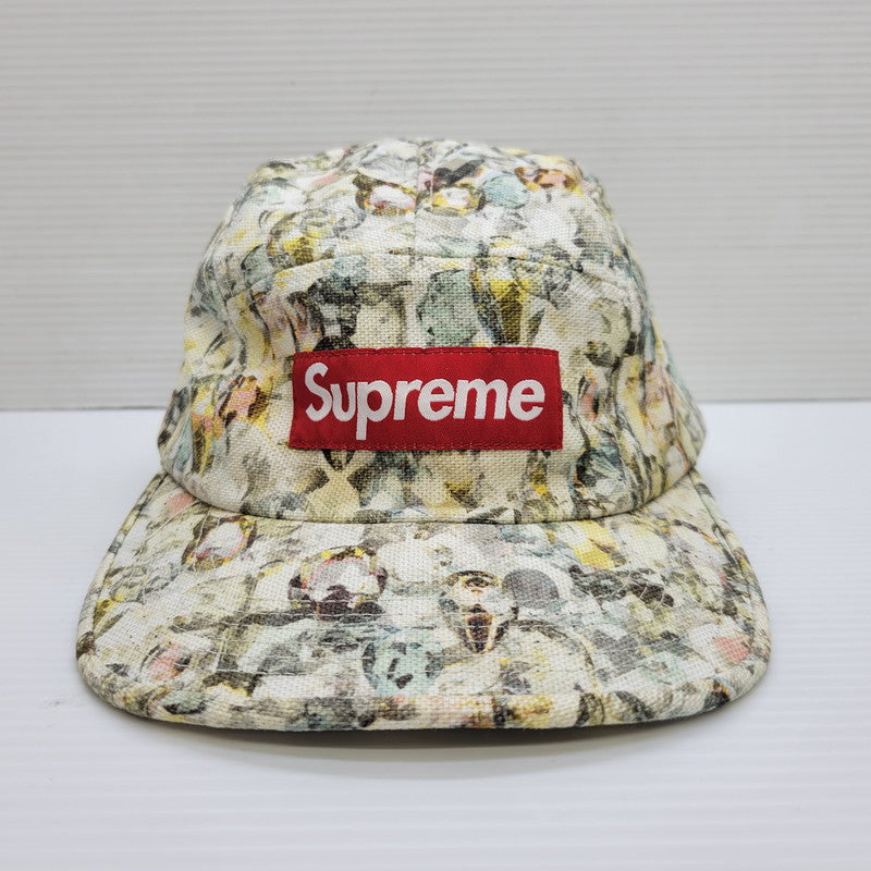【中古品】【メンズ/レディース】 SUPREME×LIBERTY JEWELS シュプリーム×リバティージュエルズ 14SS CAMP CAP キャンプ キャップ 帽子 185-260622-cs-09-izu サイズ：F カラー：ホワイト 万代Net店