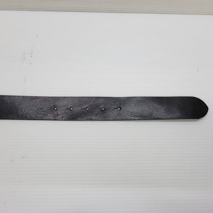 【中古品】【メンズ】 DIESEL ディーゼル X08516 B-1DR COWLEATHER DLOGO BUCKLE BELT カウレザー ディーロゴ バックル ベルト 服飾雑貨 205-260622-cs-10-izu サイズ：80/W32 カラー：ブラック×シルバー 万代Net店