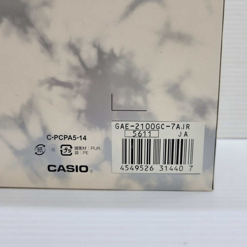 【中古美品】【メンズ/レディース】 G-SHOCK ジーショック GAE-2100GC-7AJR DIGITAL&ANALOG WATCH デジタル アナログ ウォッチ 腕時計 196-260622-cs-12-izu サイズ：48.5 × 45.4 × 11.8 mm カラー：ホワイト 万代Net店