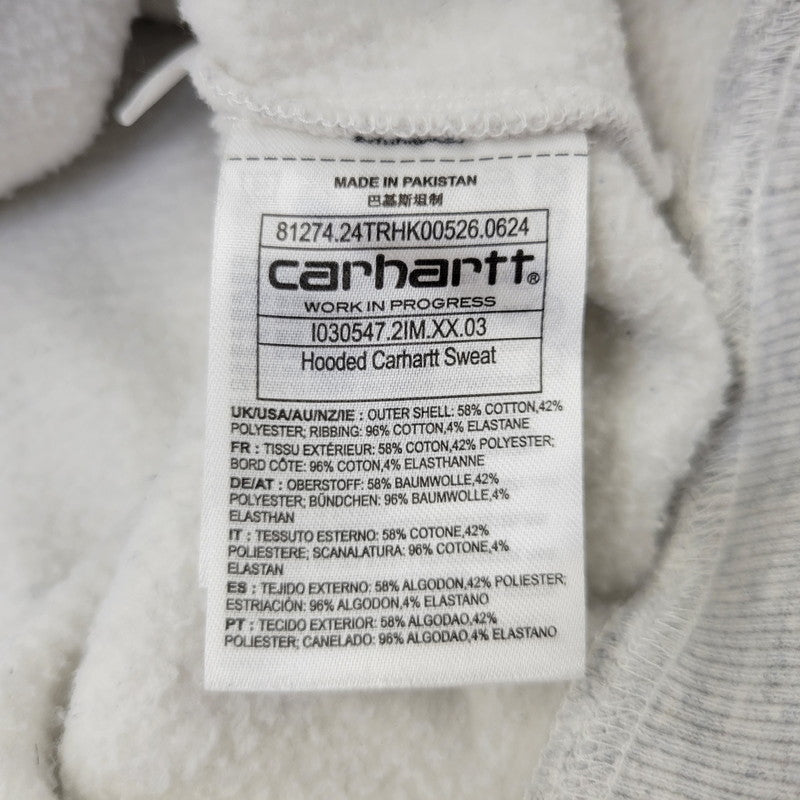 【中古品】【メンズ】 CARHARTT WIP カーハート ダブリューアイピー I030547 HOODED CARHARTT SWEAT フーデッド カーハート スウェット トップス 長袖 142-260702-cs-05-izu サイズ：L カラー：ASH HEATHER 万代Net店