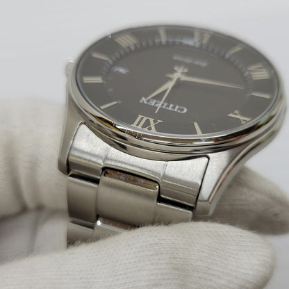 【中古品】【メンズ/レディース】 CITIZEN シチズン H415-S112907 AS1060-54E ECO-DRIVE ANALOG WATCH エコドライブ アナログ ウォッチ 腕時計 197-260622-cs-11-izu カラー：シルバー×ブラック 万代Net店
