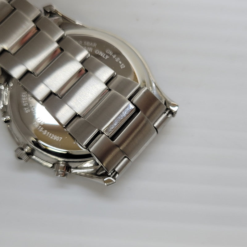 【中古品】【メンズ/レディース】 CITIZEN シチズン H415-S112907 AS1060-54E ECO-DRIVE ANALOG WATCH エコドライブ アナログ ウォッチ 腕時計 197-260622-cs-11-izu カラー：シルバー×ブラック 万代Net店