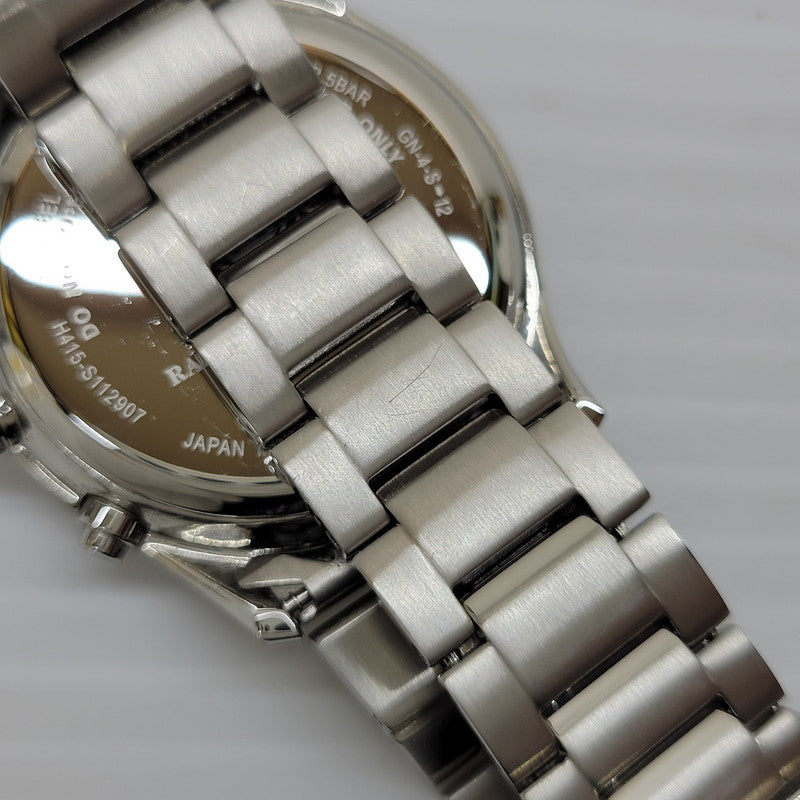 【中古品】【メンズ/レディース】 CITIZEN シチズン H415-S112907 AS1060-54E ECO-DRIVE ANALOG WATCH エコドライブ アナログ ウォッチ 腕時計 197-260622-cs-11-izu カラー：シルバー×ブラック 万代Net店