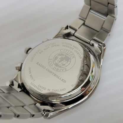 【中古品】【メンズ/レディース】 CITIZEN シチズン H415-S112907 AS1060-54E ECO-DRIVE ANALOG WATCH エコドライブ アナログ ウォッチ 腕時計 197-260622-cs-11-izu カラー：シルバー×ブラック 万代Net店