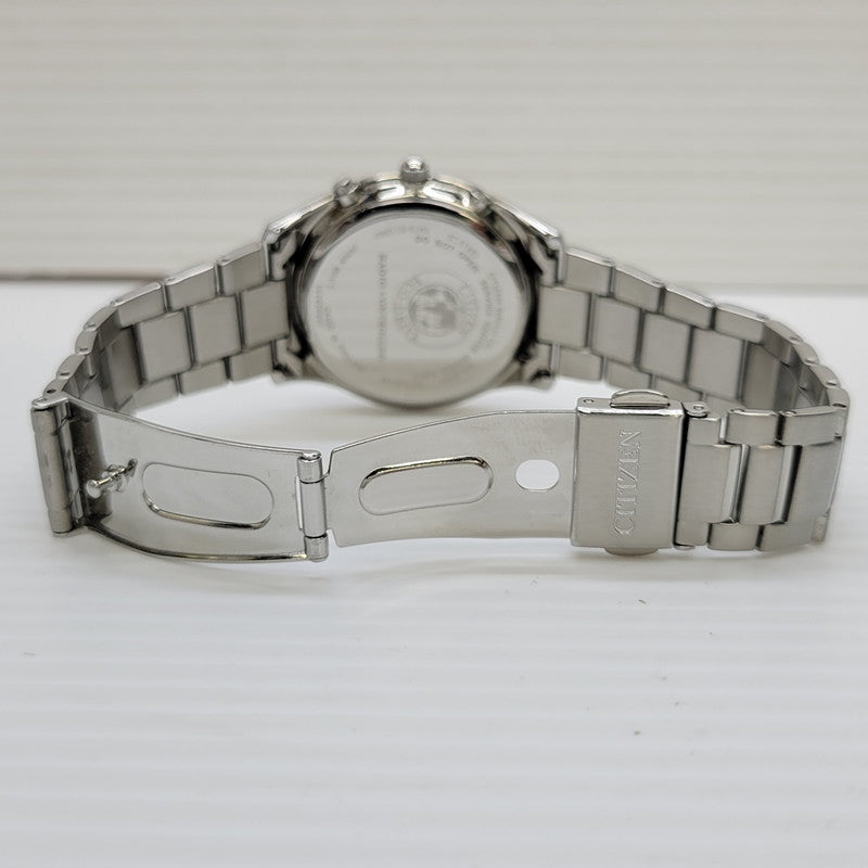 【中古品】【メンズ/レディース】 CITIZEN シチズン H415-S112907 AS1060-54E ECO-DRIVE ANALOG WATCH エコドライブ アナログ ウォッチ 腕時計 197-260622-cs-11-izu カラー：シルバー×ブラック 万代Net店