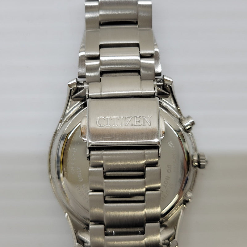 【中古品】【メンズ/レディース】 CITIZEN シチズン H415-S112907 AS1060-54E ECO-DRIVE ANALOG WATCH エコドライブ アナログ ウォッチ 腕時計 197-260622-cs-11-izu カラー：シルバー×ブラック 万代Net店
