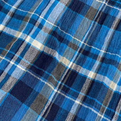 【中古品】【メンズ】 patagonia パタゴニア ORGANIC COTTON A/C SHIRT 52921SP13 オーガニックコットン シャツ 半袖 チェック 144-260701-as-05-izu サイズ：M カラー：ブルー系 万代Net店