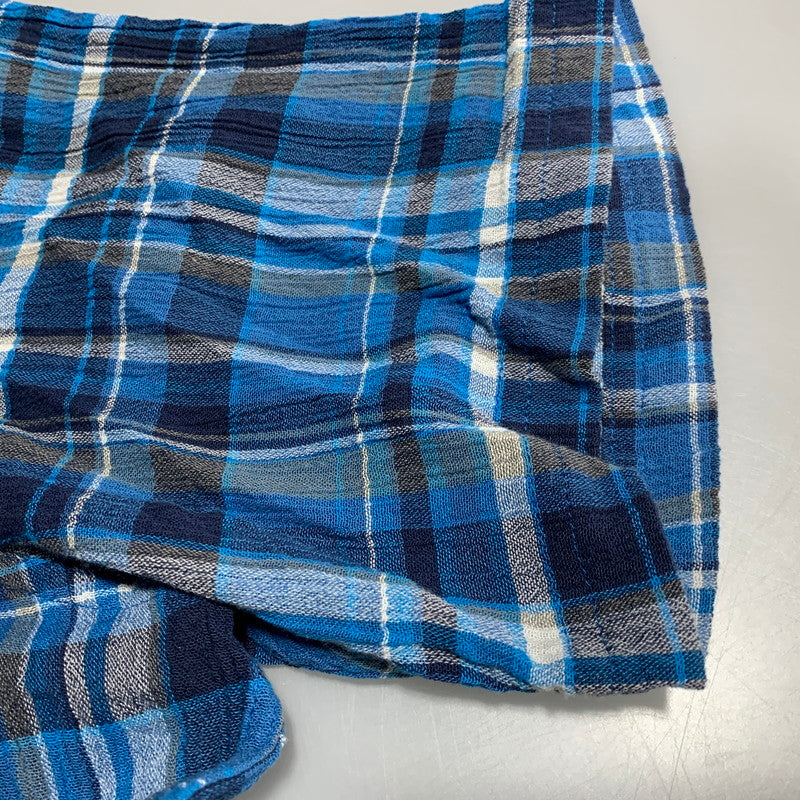 【中古品】【メンズ】 patagonia パタゴニア ORGANIC COTTON A/C SHIRT 52921SP13 オーガニックコットン シャツ 半袖 チェック 144-260701-as-05-izu サイズ：M カラー：ブルー系 万代Net店