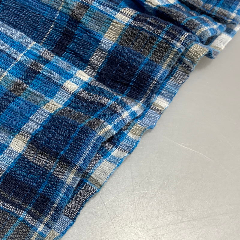 【中古品】【メンズ】 patagonia パタゴニア ORGANIC COTTON A/C SHIRT 52921SP13 オーガニックコットン シャツ 半袖 チェック 144-260701-as-05-izu サイズ：M カラー：ブルー系 万代Net店