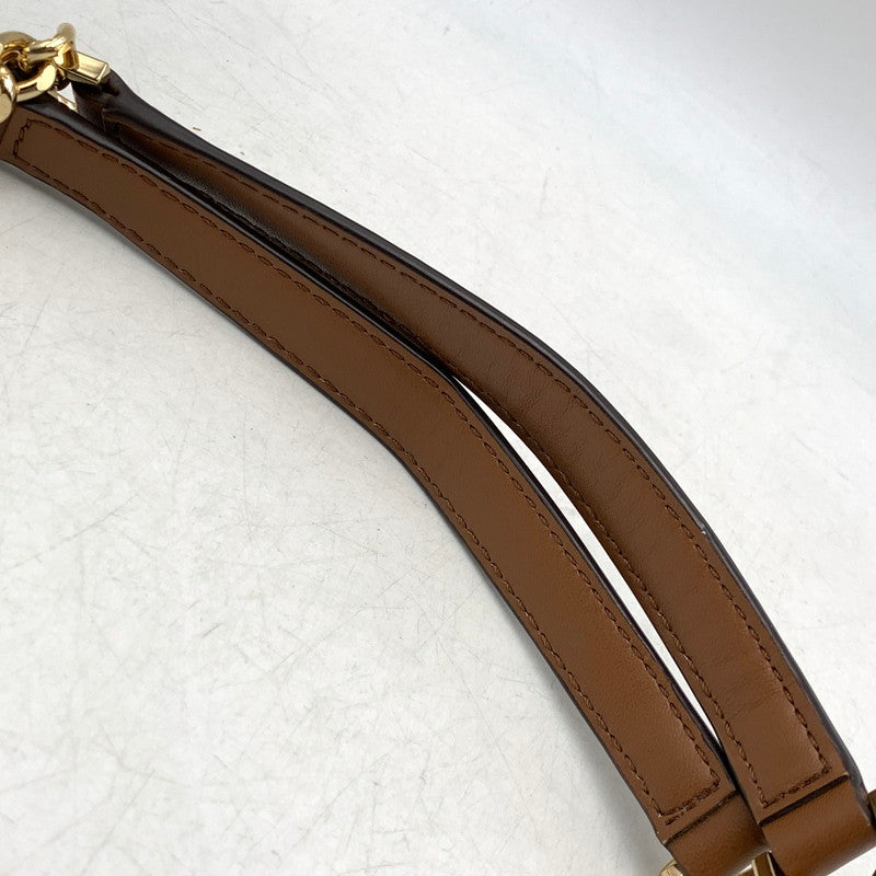 【中古品】【レディース】 MICHAEL KORS マイケルコース OA-2103 REGINA FLAP MEDIUM SHOULDER BAG レジーナ フラップ ミディアム ショルダー バッグ カバン 188-260630-kh-03-izu カラー：ブラウン 万代Net店