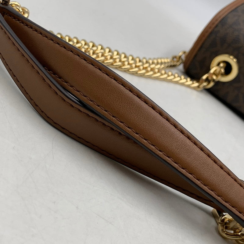 【中古品】【レディース】 MICHAEL KORS マイケルコース OA-2103 REGINA FLAP MEDIUM SHOULDER BAG レジーナ フラップ ミディアム ショルダー バッグ カバン 188-260630-kh-03-izu カラー：ブラウン 万代Net店