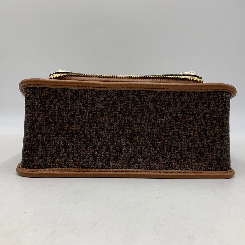 【中古品】【レディース】 MICHAEL KORS マイケルコース OA-2103 REGINA FLAP MEDIUM SHOULDER BAG レジーナ フラップ ミディアム ショルダー バッグ カバン 188-260630-kh-03-izu カラー：ブラウン 万代Net店