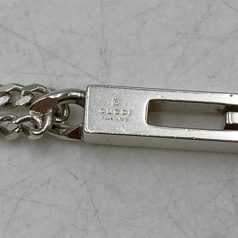 【中古品】【メンズ/レディース】 GUCCI グッチ 925 CUTOUT G NECKLACE カットアウト ジー ネックレス アクセサリー 182-260624-cs-06-izu カラー：シルバー 万代Net店