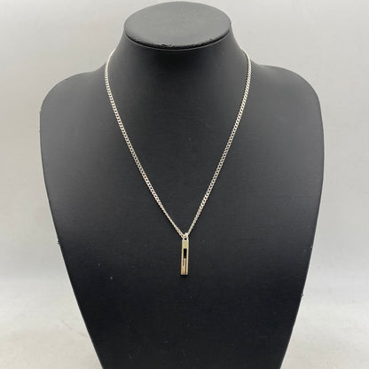 【中古品】【メンズ/レディース】 GUCCI グッチ 925 CUTOUT G NECKLACE カットアウト ジー ネックレス アクセサリー 182-260624-cs-06-izu カラー：シルバー 万代Net店