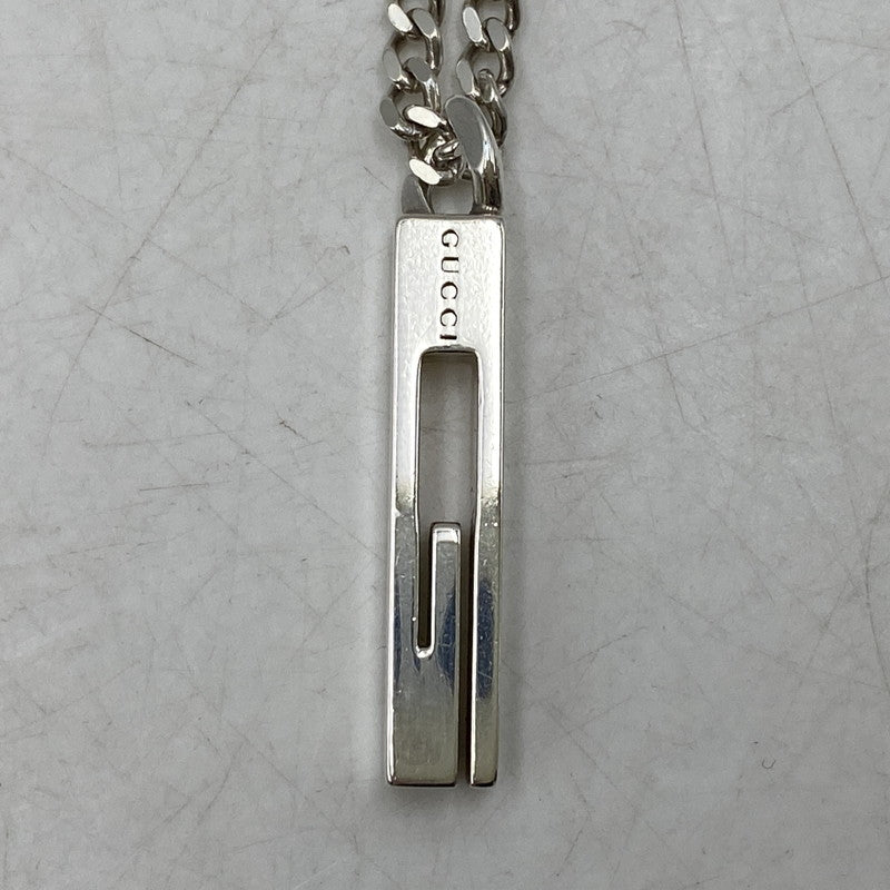 【中古品】【メンズ/レディース】 GUCCI グッチ 925 CUTOUT G NECKLACE カットアウト ジー ネックレス アクセサリー 182-260624-cs-06-izu カラー：シルバー 万代Net店