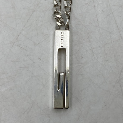 【中古品】【メンズ/レディース】 GUCCI グッチ 925 CUTOUT G NECKLACE カットアウト ジー ネックレス アクセサリー 182-260624-cs-06-izu カラー：シルバー 万代Net店