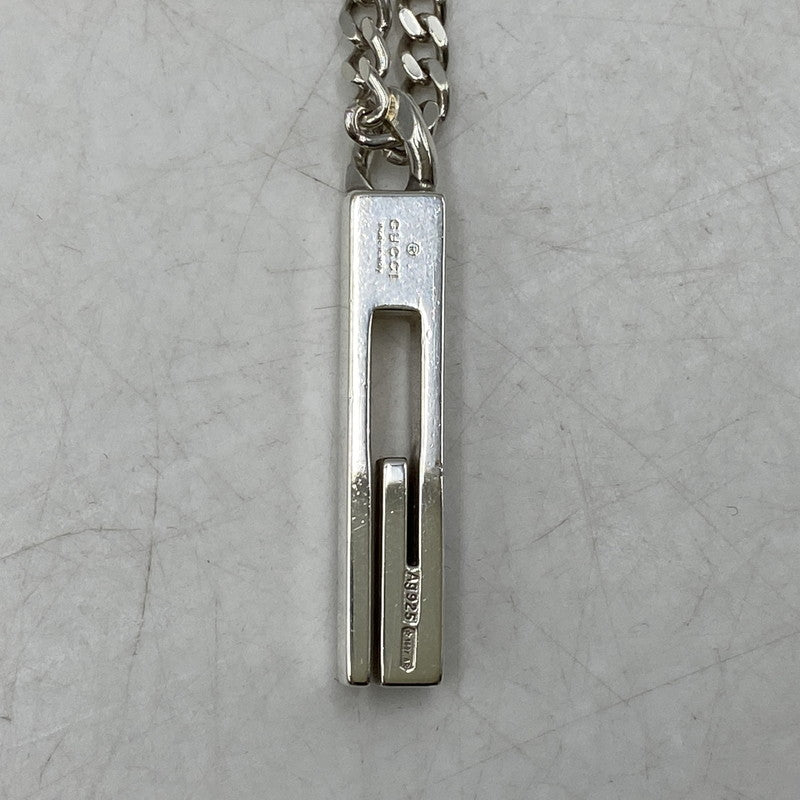 【中古品】【メンズ/レディース】 GUCCI グッチ 925 CUTOUT G NECKLACE カットアウト ジー ネックレス アクセサリー 182-260624-cs-06-izu カラー：シルバー 万代Net店