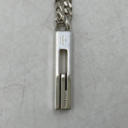 【中古品】【メンズ/レディース】 GUCCI グッチ 925 CUTOUT G NECKLACE カットアウト ジー ネックレス アクセサリー 182-260624-cs-06-izu カラー：シルバー 万代Net店