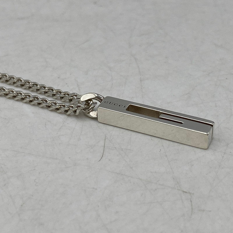 【中古品】【メンズ/レディース】 GUCCI グッチ 925 CUTOUT G NECKLACE カットアウト ジー ネックレス アクセサリー 182-260624-cs-06-izu カラー：シルバー 万代Net店