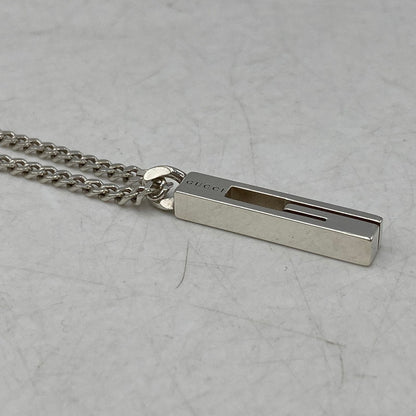 【中古品】【メンズ/レディース】 GUCCI グッチ 925 CUTOUT G NECKLACE カットアウト ジー ネックレス アクセサリー 182-260624-cs-06-izu カラー：シルバー 万代Net店