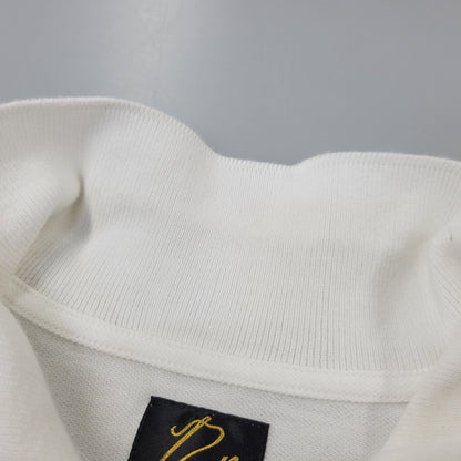 【中古品】【メンズ】 NEEDLES ニードルス LS POLO SHIRT - COTTON PIQUE ロングスリーブ ポロ シャツ コットン ピケ トップス 長袖 140-260702-cs-01-izu サイズ：M カラー：ホワイト 万代Net店