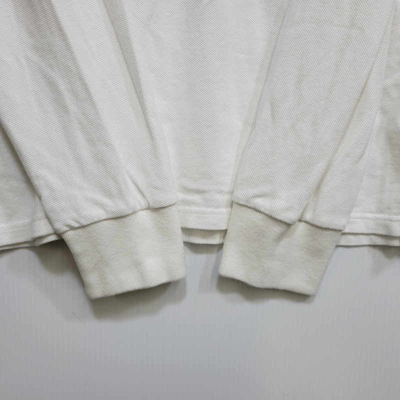 【中古品】【メンズ】 NEEDLES ニードルス LS POLO SHIRT - COTTON PIQUE ロングスリーブ ポロ シャツ コットン ピケ トップス 長袖 140-260702-cs-01-izu サイズ：M カラー：ホワイト 万代Net店