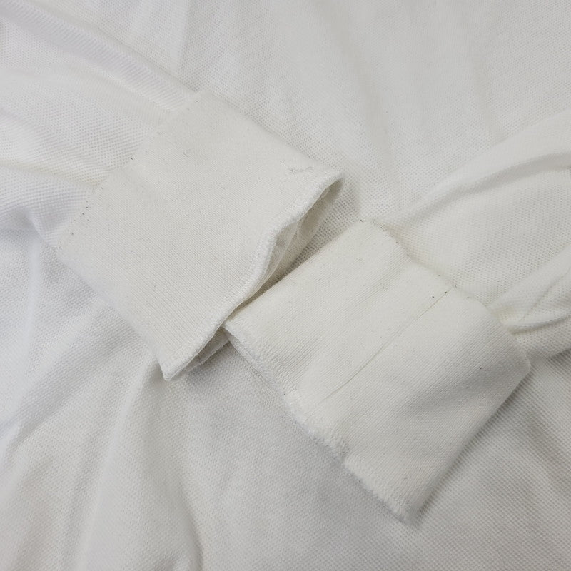 【中古品】【メンズ】 NEEDLES ニードルス LS POLO SHIRT - COTTON PIQUE ロングスリーブ ポロ シャツ コットン ピケ トップス 長袖 140-260702-cs-01-izu サイズ：M カラー：ホワイト 万代Net店