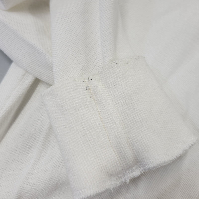 【中古品】【メンズ】 NEEDLES ニードルス LS POLO SHIRT - COTTON PIQUE ロングスリーブ ポロ シャツ コットン ピケ トップス 長袖 140-260702-cs-01-izu サイズ：M カラー：ホワイト 万代Net店