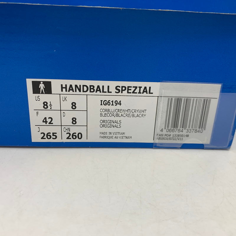 【中古品】【メンズ】 ADIDAS アディダス IG6194 HANDBALL SPEZIAL ハンドボール スペツィアル スニーカー 靴 161-260630-kh-04-izu サイズ：26.5 カラー：CORE BLUE/CREAM WHITE/CRYSTAL WHITE 万代Net店