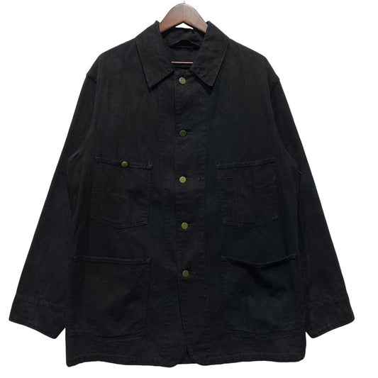 【中古品】【メンズ】 OSHKOSH B'GOSH オシュコシュ ビゴッシュ COVERALL JACKET カバーオール ジャケット 三角タグ 後染め 146-260624-as-01-izu カラー：ブラック 万代Net店