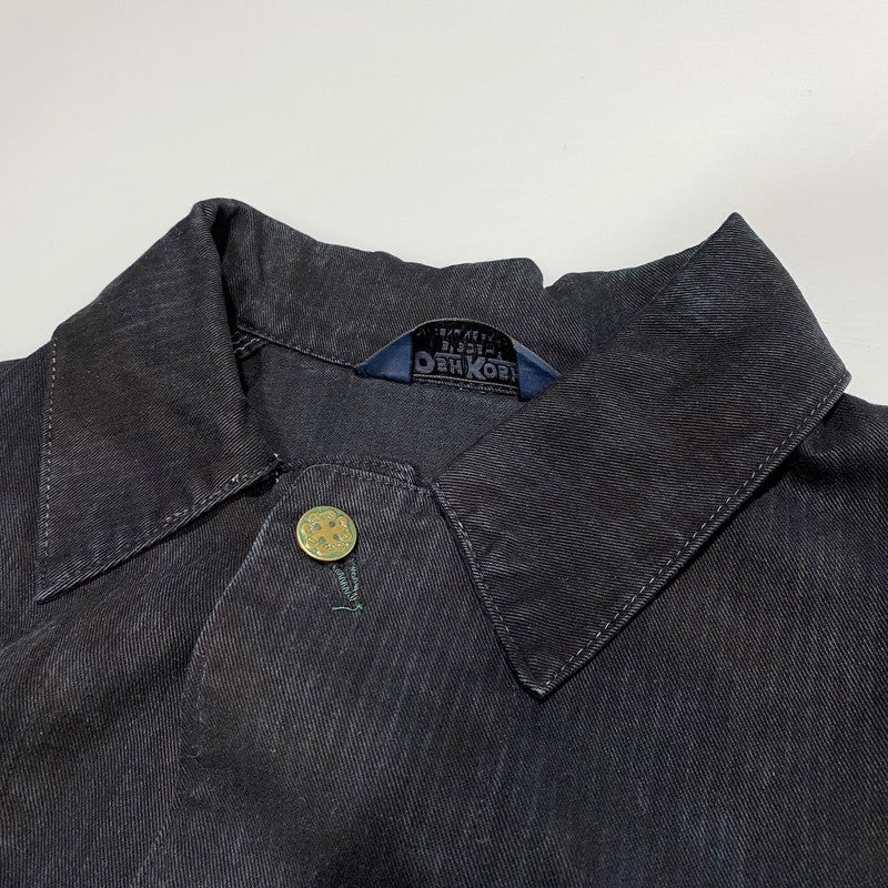 【中古品】【メンズ】 OSHKOSH B'GOSH オシュコシュ ビゴッシュ COVERALL JACKET カバーオール ジャケット 三角タグ 後染め 146-260624-as-01-izu カラー：ブラック 万代Net店