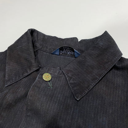 【中古品】【メンズ】 OSHKOSH B'GOSH オシュコシュ ビゴッシュ COVERALL JACKET カバーオール ジャケット 三角タグ 後染め 146-260624-as-01-izu カラー：ブラック 万代Net店