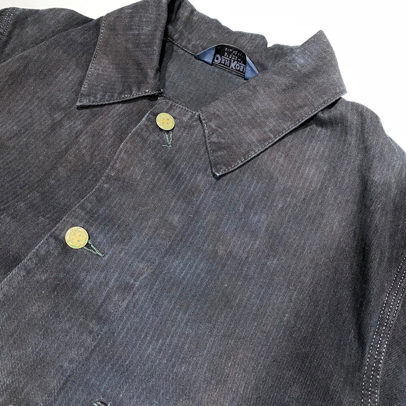 【中古品】【メンズ】 OSHKOSH B'GOSH オシュコシュ ビゴッシュ COVERALL JACKET カバーオール ジャケット 三角タグ 後染め 146-260624-as-01-izu カラー：ブラック 万代Net店