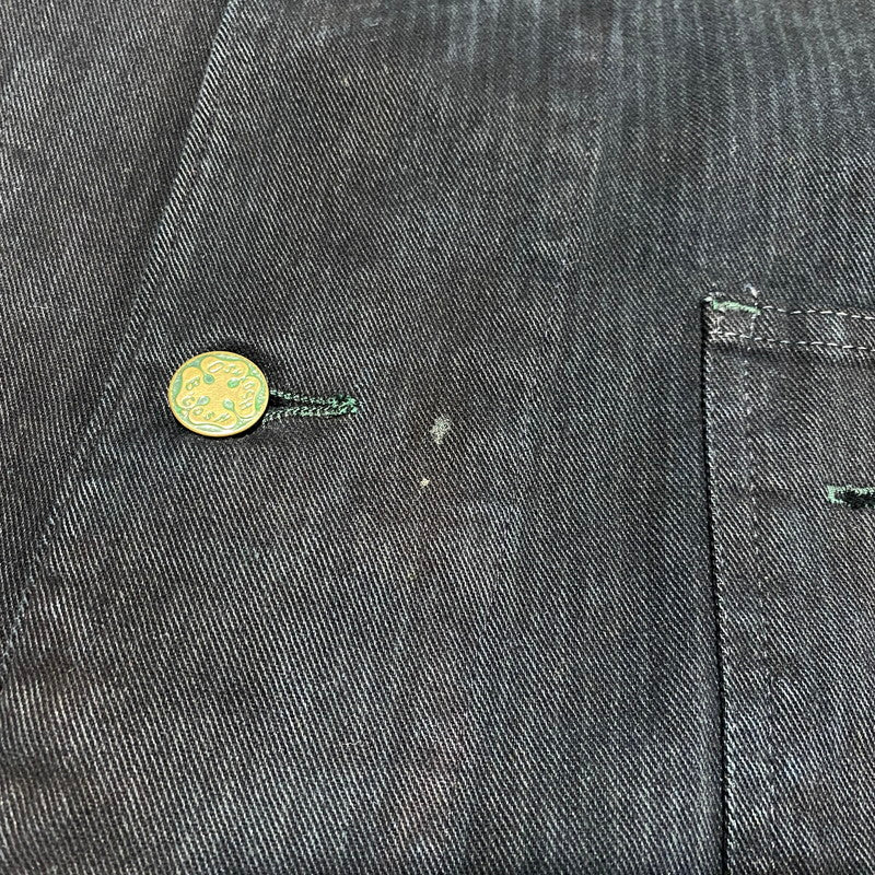【中古品】【メンズ】 OSHKOSH B'GOSH オシュコシュ ビゴッシュ COVERALL JACKET カバーオール ジャケット 三角タグ 後染め 146-260624-as-01-izu カラー：ブラック 万代Net店
