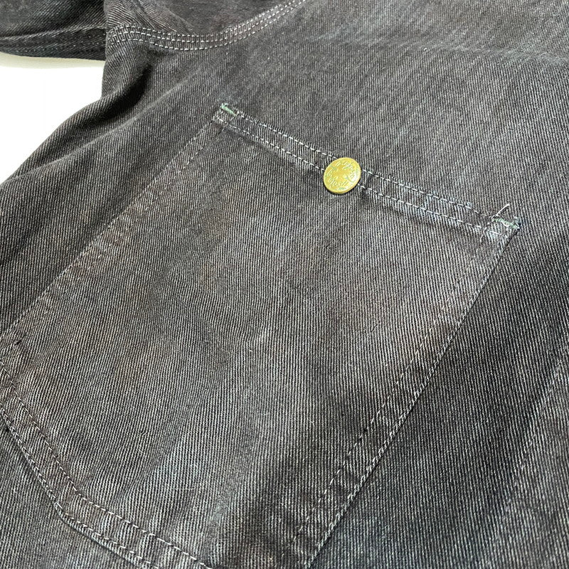 【中古品】【メンズ】 OSHKOSH B'GOSH オシュコシュ ビゴッシュ COVERALL JACKET カバーオール ジャケット 三角タグ 後染め 146-260624-as-01-izu カラー：ブラック 万代Net店