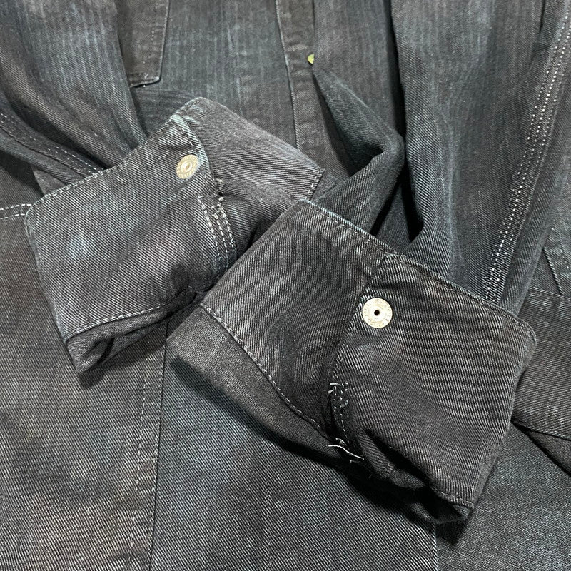 【中古品】【メンズ】 OSHKOSH B'GOSH オシュコシュ ビゴッシュ COVERALL JACKET カバーオール ジャケット 三角タグ 後染め 146-260624-as-01-izu カラー：ブラック 万代Net店