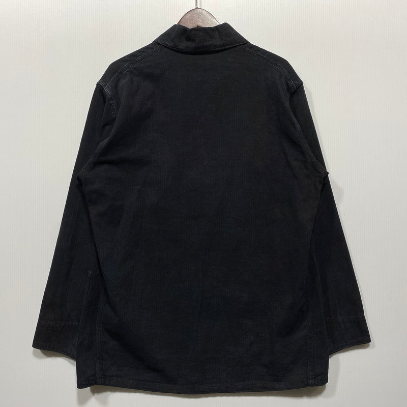 【中古品】【メンズ】 OSHKOSH B'GOSH オシュコシュ ビゴッシュ COVERALL JACKET カバーオール ジャケット 三角タグ 後染め 146-260624-as-01-izu カラー：ブラック 万代Net店