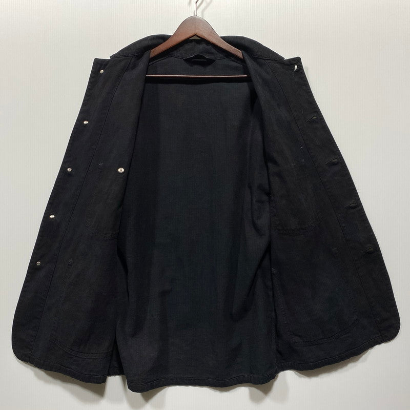 【中古品】【メンズ】 OSHKOSH B'GOSH オシュコシュ ビゴッシュ COVERALL JACKET カバーオール ジャケット 三角タグ 後染め 146-260624-as-01-izu カラー：ブラック 万代Net店