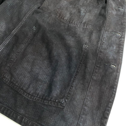 【中古品】【メンズ】 OSHKOSH B'GOSH オシュコシュ ビゴッシュ COVERALL JACKET カバーオール ジャケット 三角タグ 後染め 146-260624-as-01-izu カラー：ブラック 万代Net店