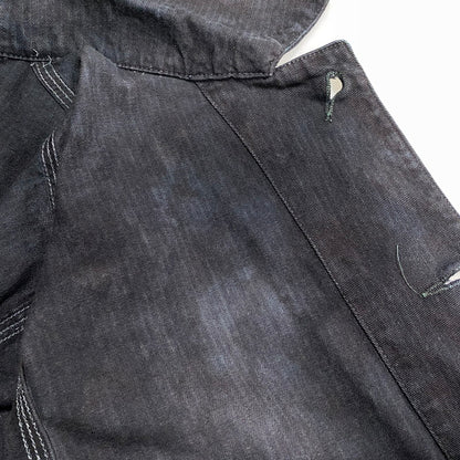 【中古品】【メンズ】 OSHKOSH B'GOSH オシュコシュ ビゴッシュ COVERALL JACKET カバーオール ジャケット 三角タグ 後染め 146-260624-as-01-izu カラー：ブラック 万代Net店
