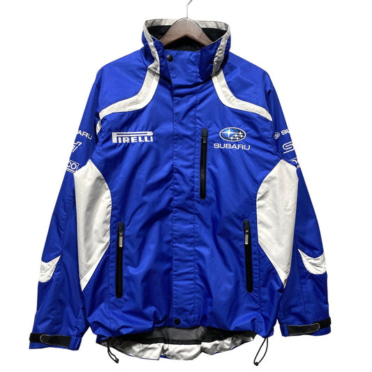 【中古品】【メンズ】 SUBARU スバル RACING JACKET 8120419K00 SW09S02 レーシングジャケット 146-260624-as-03-izu サイズ：S カラー：ブルー×ホワイト 万代Net店
