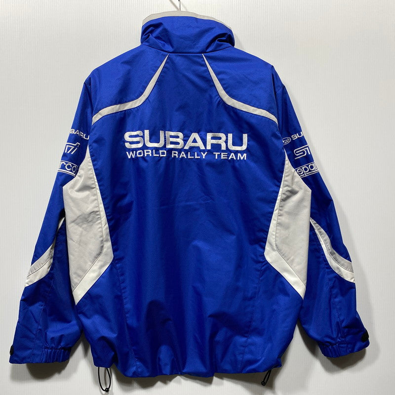 【中古品】【メンズ】 SUBARU スバル RACING JACKET 8120419K00 SW09S02 レーシングジャケット 146-260624-as-03-izu サイズ：S カラー：ブルー×ホワイト 万代Net店