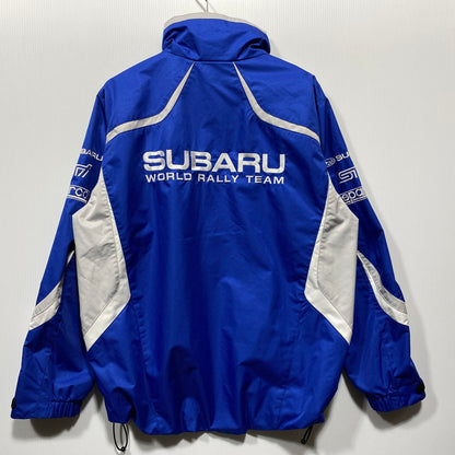 【中古品】【メンズ】 SUBARU スバル RACING JACKET 8120419K00 SW09S02 レーシングジャケット 146-260624-as-03-izu サイズ：S カラー：ブルー×ホワイト 万代Net店