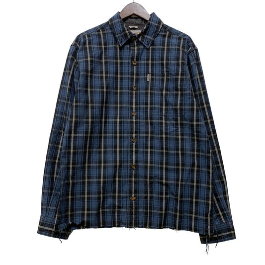 【中古品】【メンズ】 CARHARTT カーハート 102202 988 2016年製 RELAXED FIT CHECK LS BD SHIRT リラックスド フィット チェック ロングスリーブ ボタンダウン シャツ トップス 長袖 146-260730-cs-17-izu サイズ：M-R カラー：ブルー 万代Net店