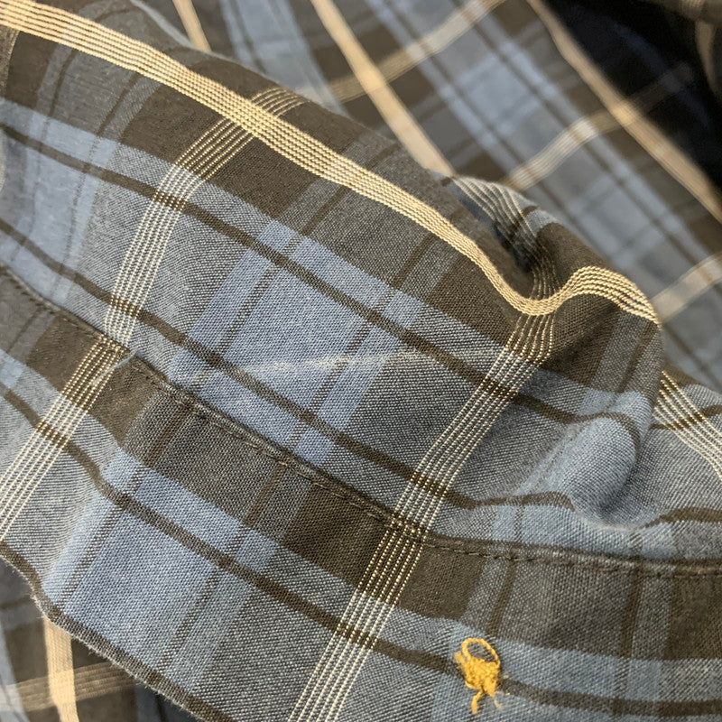 【中古品】【メンズ】 CARHARTT カーハート 102202 988 2016年製 RELAXED FIT CHECK LS BD SHIRT リラックスド フィット チェック ロングスリーブ ボタンダウン シャツ トップス 長袖 146-260730-cs-17-izu サイズ：M-R カラー：ブルー 万代Net店