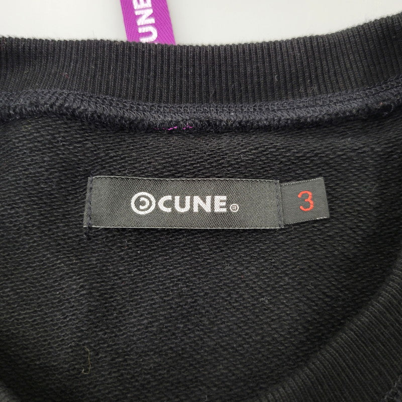 【中古品】【メンズ】 CUNE キューン THLJ SWEATSHIRT スウェットシャツ トップス 長袖 142-260702-cs-04-izu サイズ：3 カラー：ブラック 万代Net店