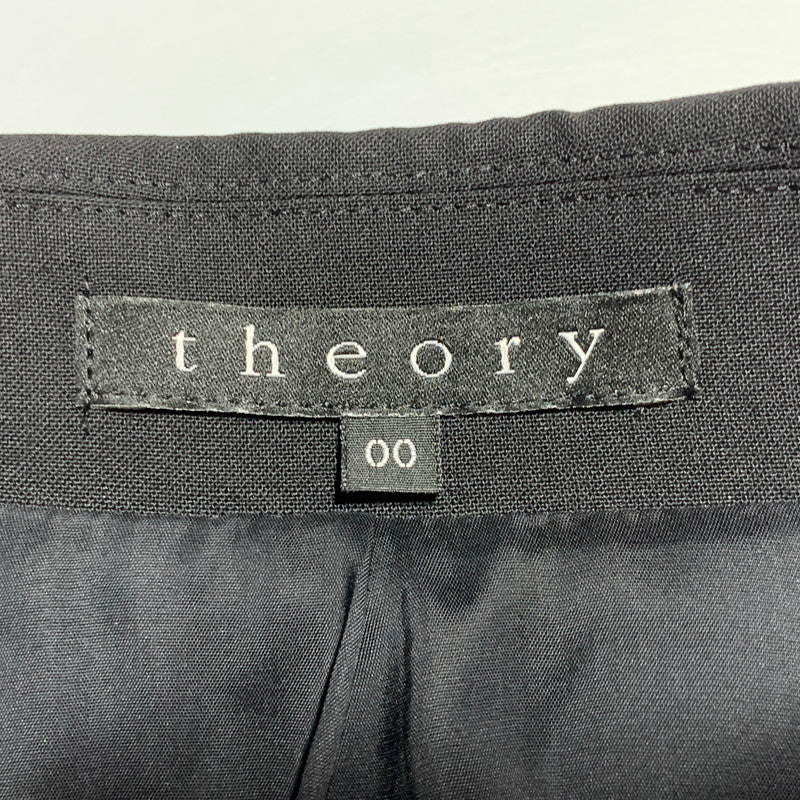 【中古品】【レディース】 theory セオリー 1B TAILORED SUIT SET-UP テーラード スーツ セットアップ 168-260701-as-01-izu サイズ：00 カラー：ブラック 万代Net店