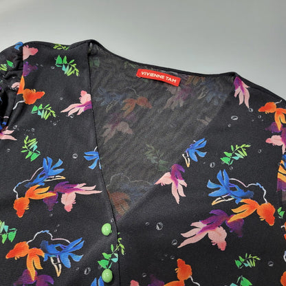 【中古品】【レディース】 VIVIENNE TAM ヴィヴィアンタム POWER NET GOLDENFISH ONE PIECE 11176540 パワーネット ゴールデンフィッシュ ワンピース 金魚 168-260623-as-05-izu サイズ：38 カラー：ブラック 万代Net店